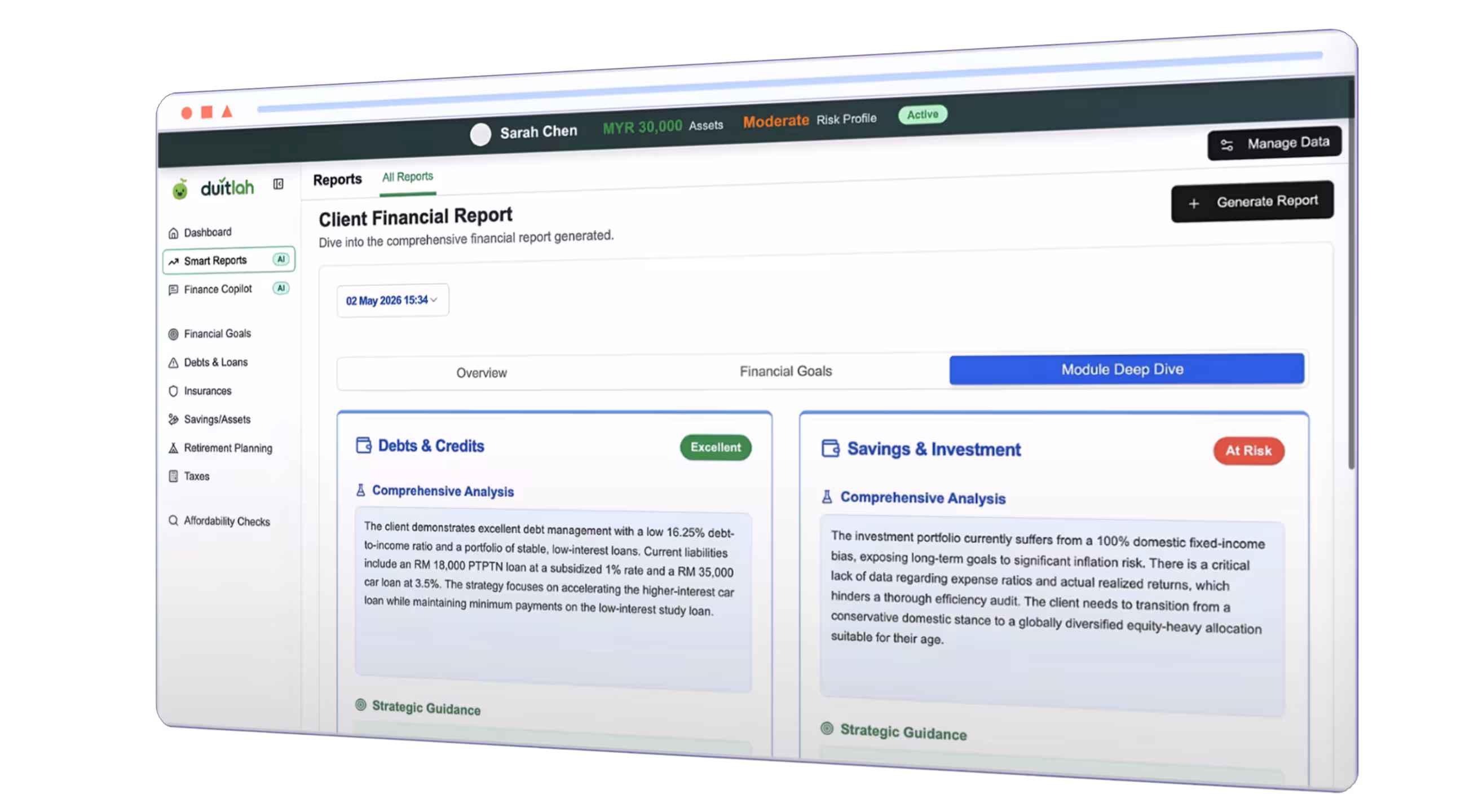 Main dashboard screenshot